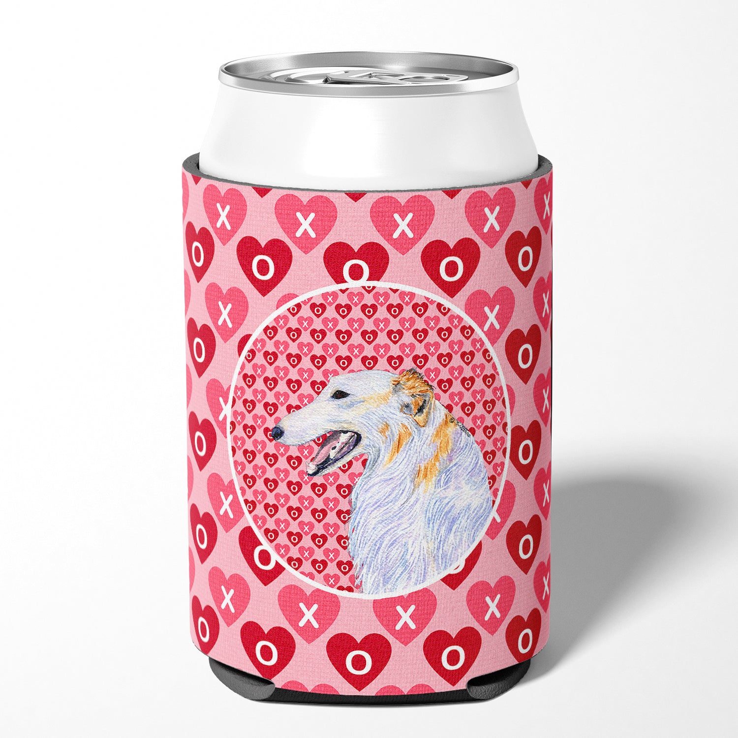 Borzoi  Can or Bottle Beverage Insulator Hugger.