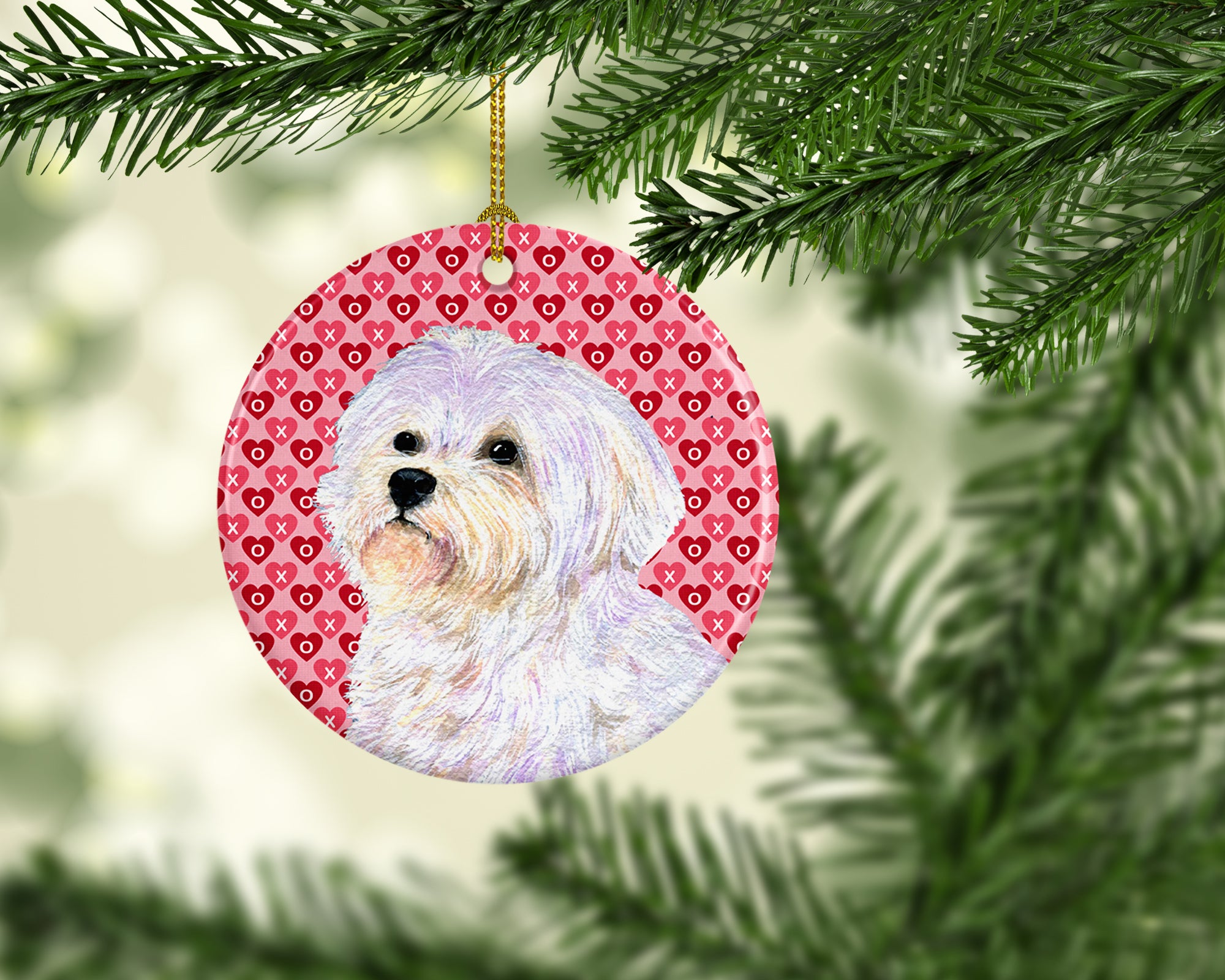 Maltese  Ceramic Ornament - the-store.com