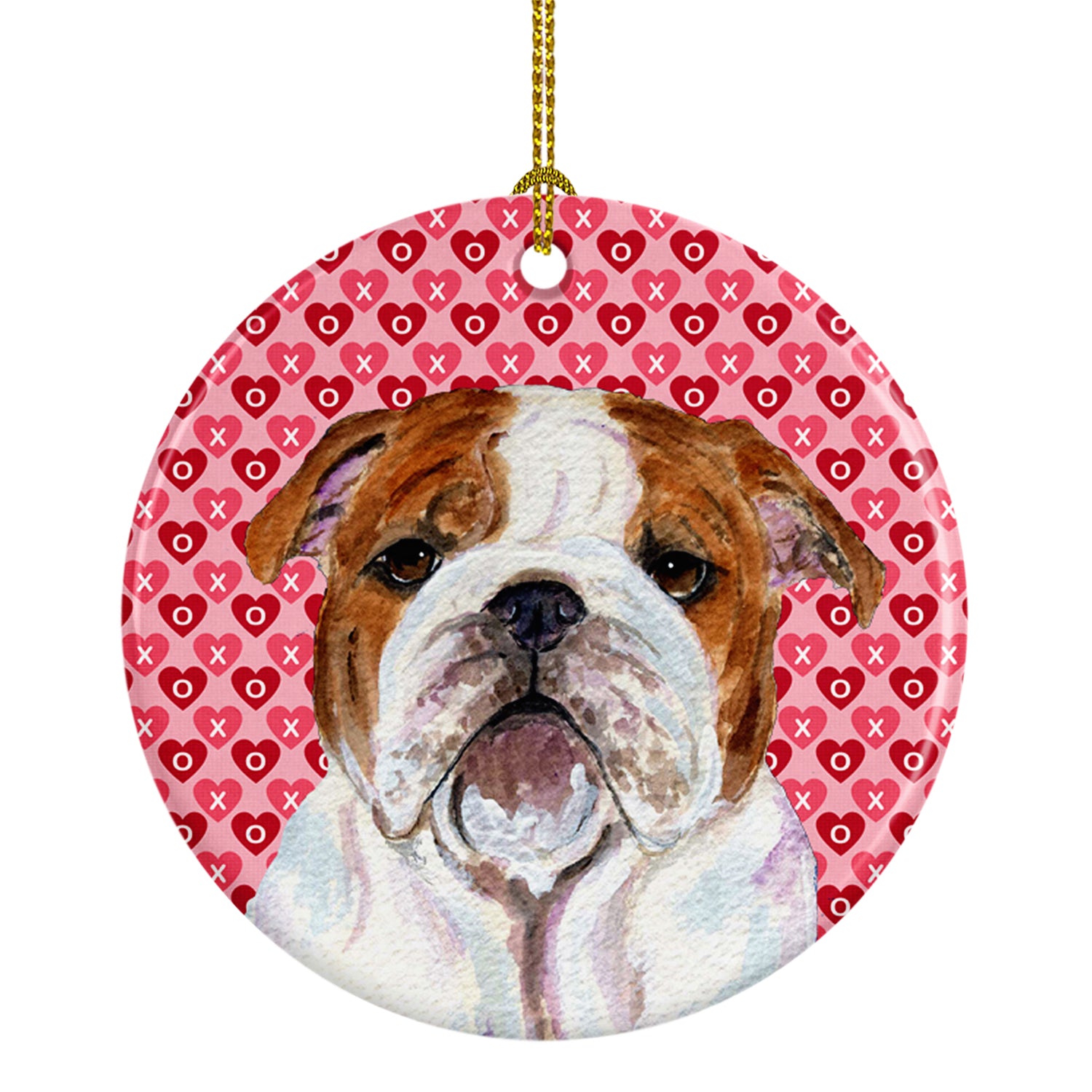 Bulldog English  Ceramic Ornament - the-store.com