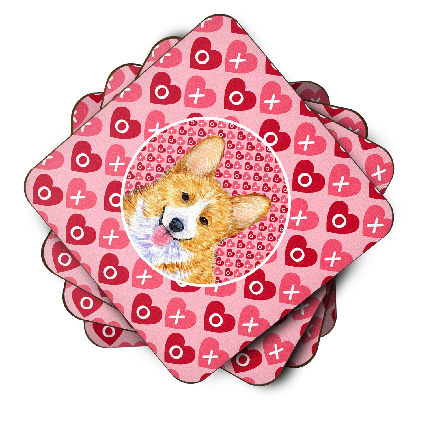 Set of 4 Corgi  Foam Coasters - the-store.com