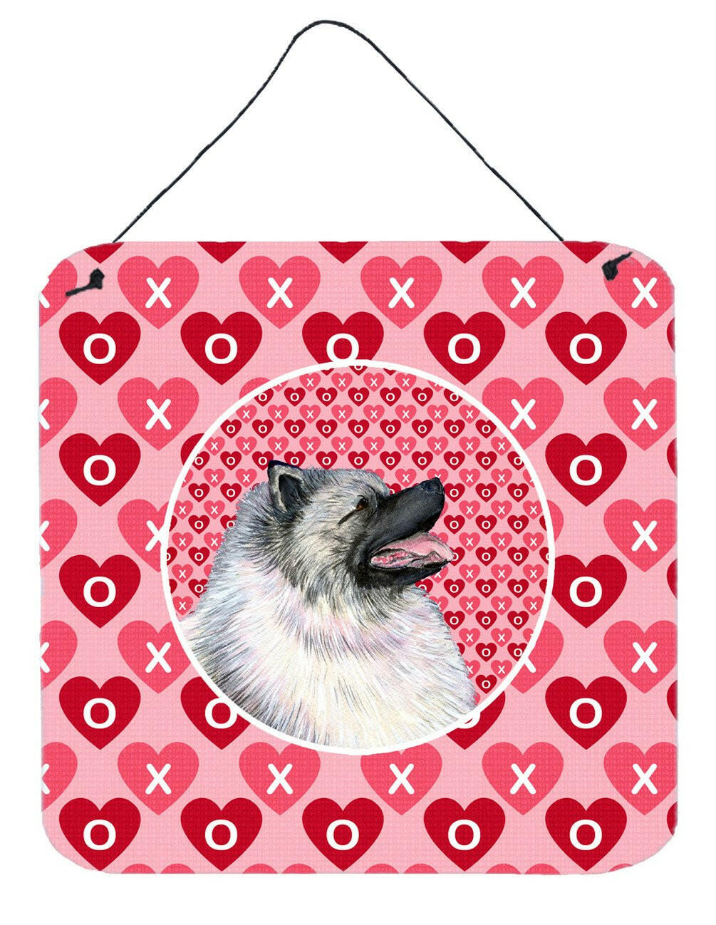 Keeshond  Aluminium Metal Wall or Door Hanging Prints by Caroline's Treasures