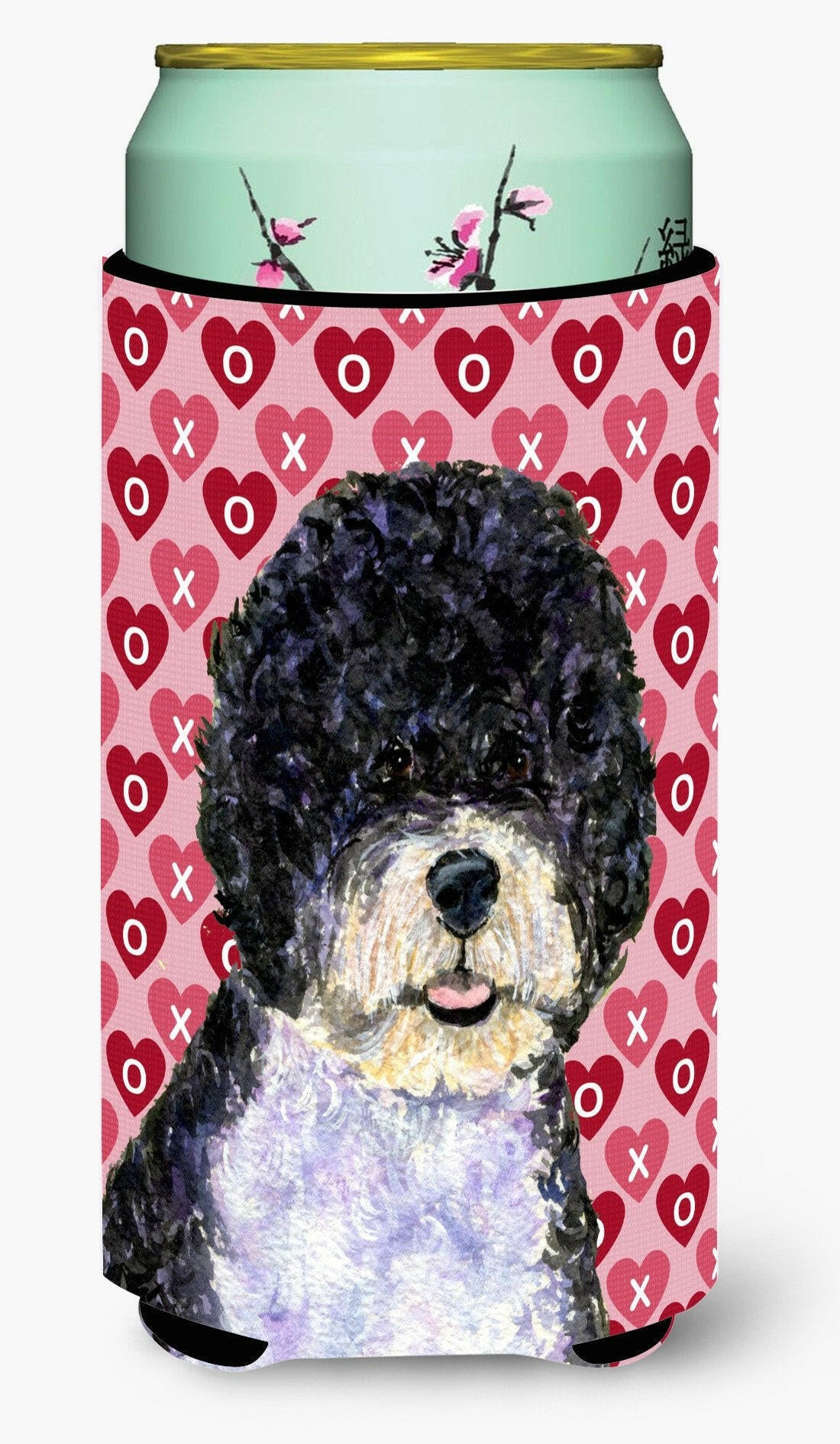 Portuguese Water Dog Hearts Love Valentine's Day  Tall Boy Beverage Insulator Beverage Insulator Hugger by Caroline's Treasures