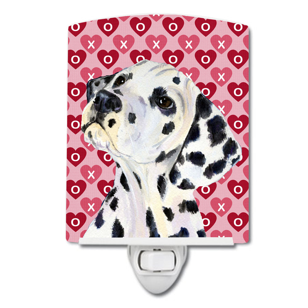 Dalmatian Hearts Love and Valentine's Day Portrait Ceramic Night Light SS4492CNL - the-store.com