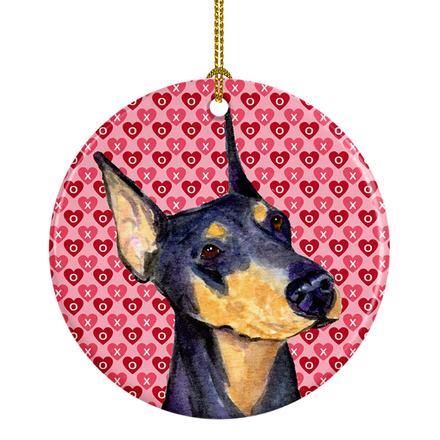 Doberman  Ceramic Ornament - the-store.com