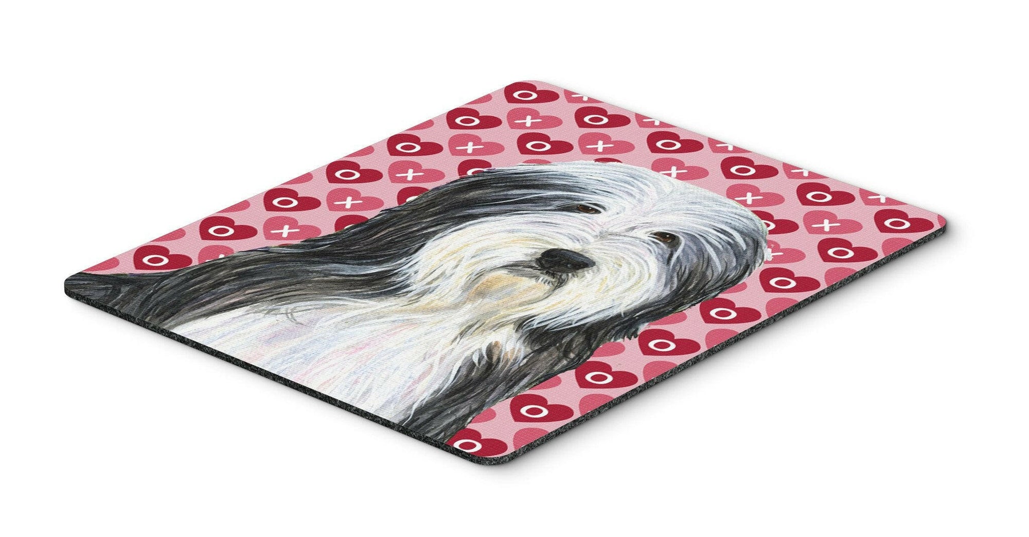 Bearded Collie Hearts Love and Valentine's Day Mouse Pad, Hot Pad or Trivet by Caroline's Treasures