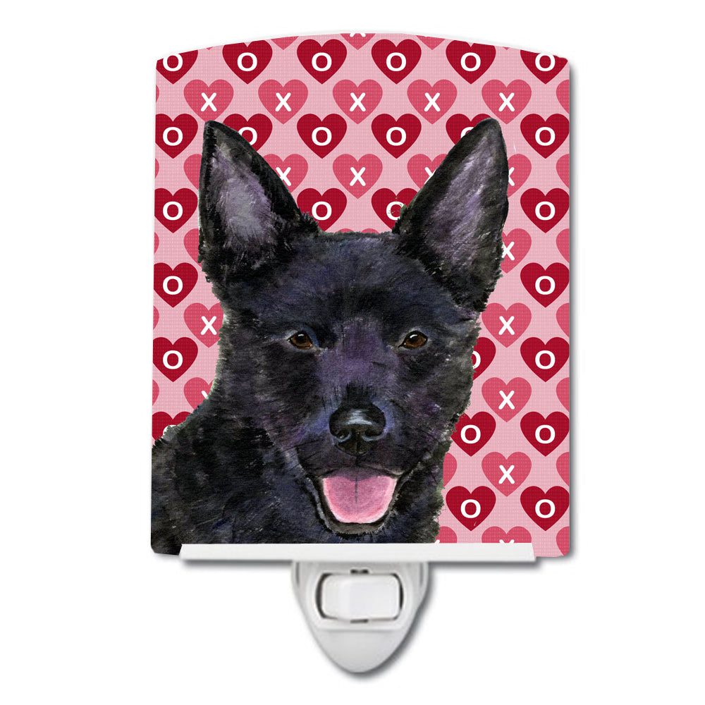 Australian Kelpie Hearts Love Valentine's Day Ceramic Night Light SS4498CNL - the-store.com