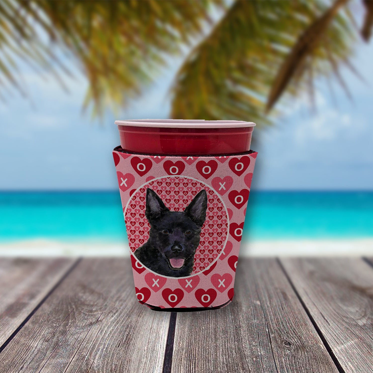 Australian Kelpie  Red Cup Beverage Insulator Hugger  the-store.com.