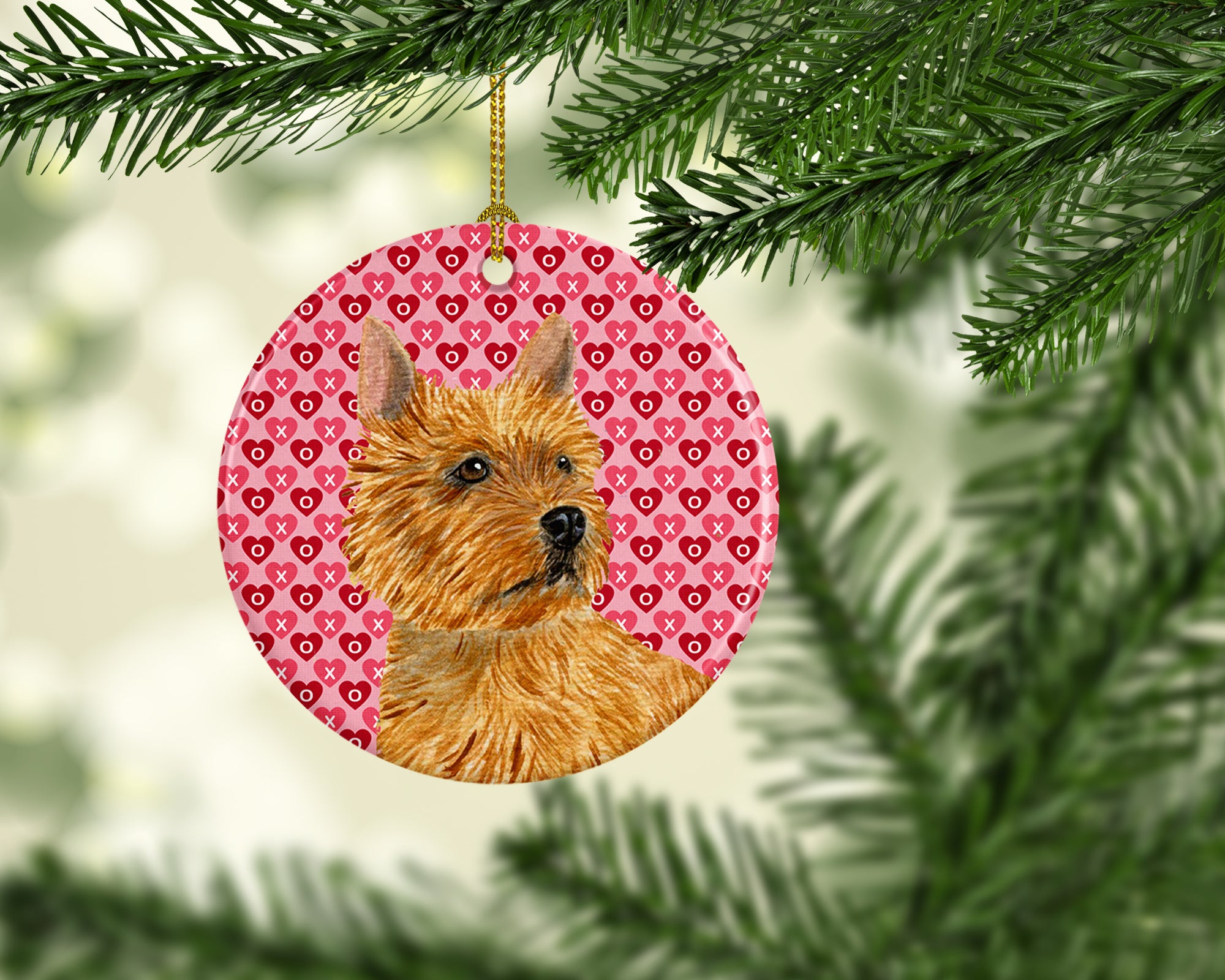 Norwich Terrier  Ceramic Ornament - the-store.com