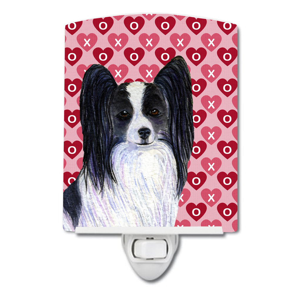 Papillon Hearts Love and Valentine's Day Portrait Ceramic Night Light SS4505CNL - the-store.com