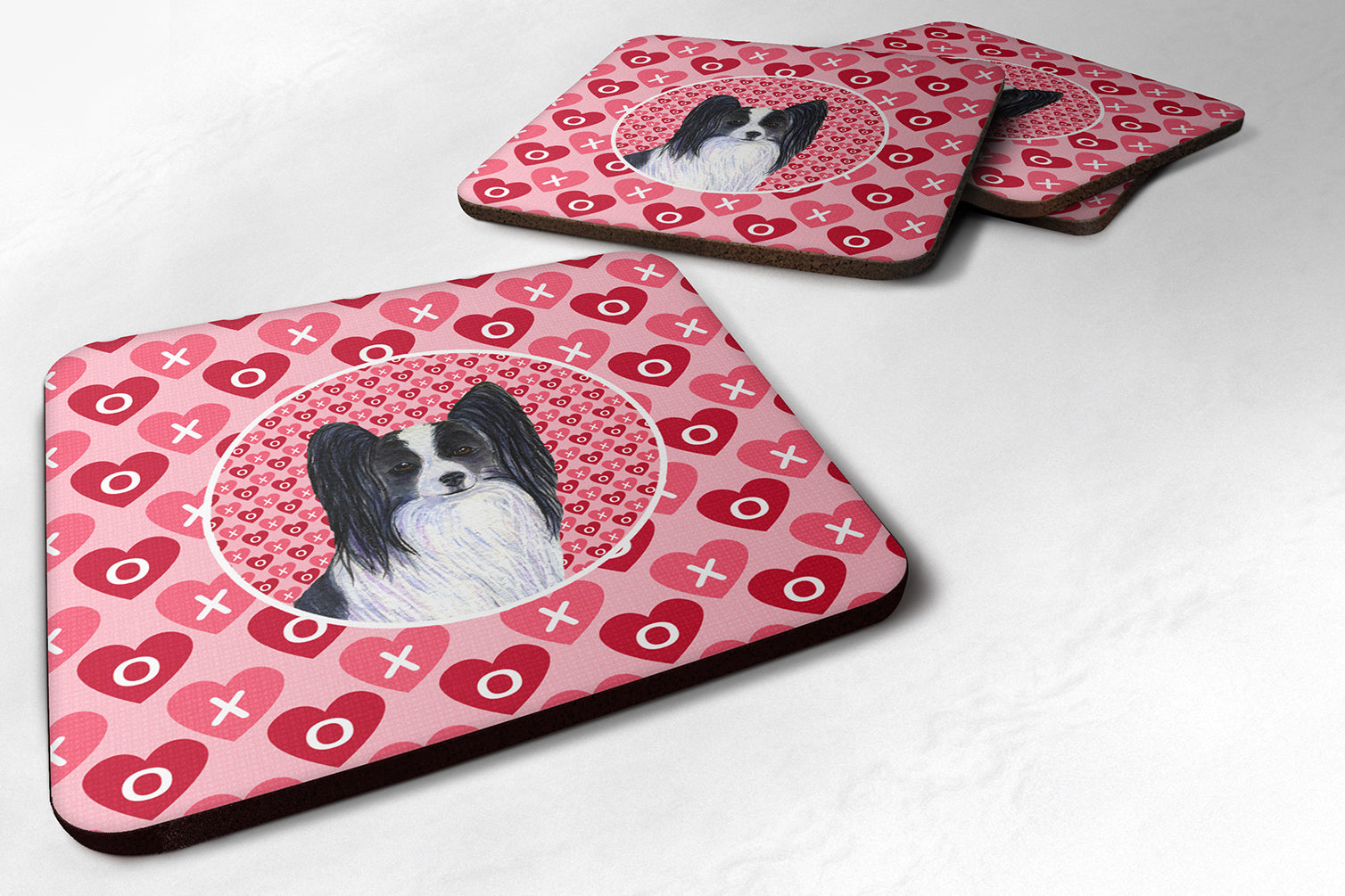 Set of 4 Papillon  Foam Coasters - the-store.com