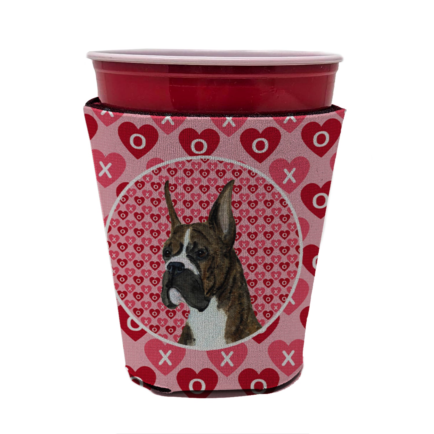 Boxer  Red Cup Beverage Insulator Hugger  the-store.com.