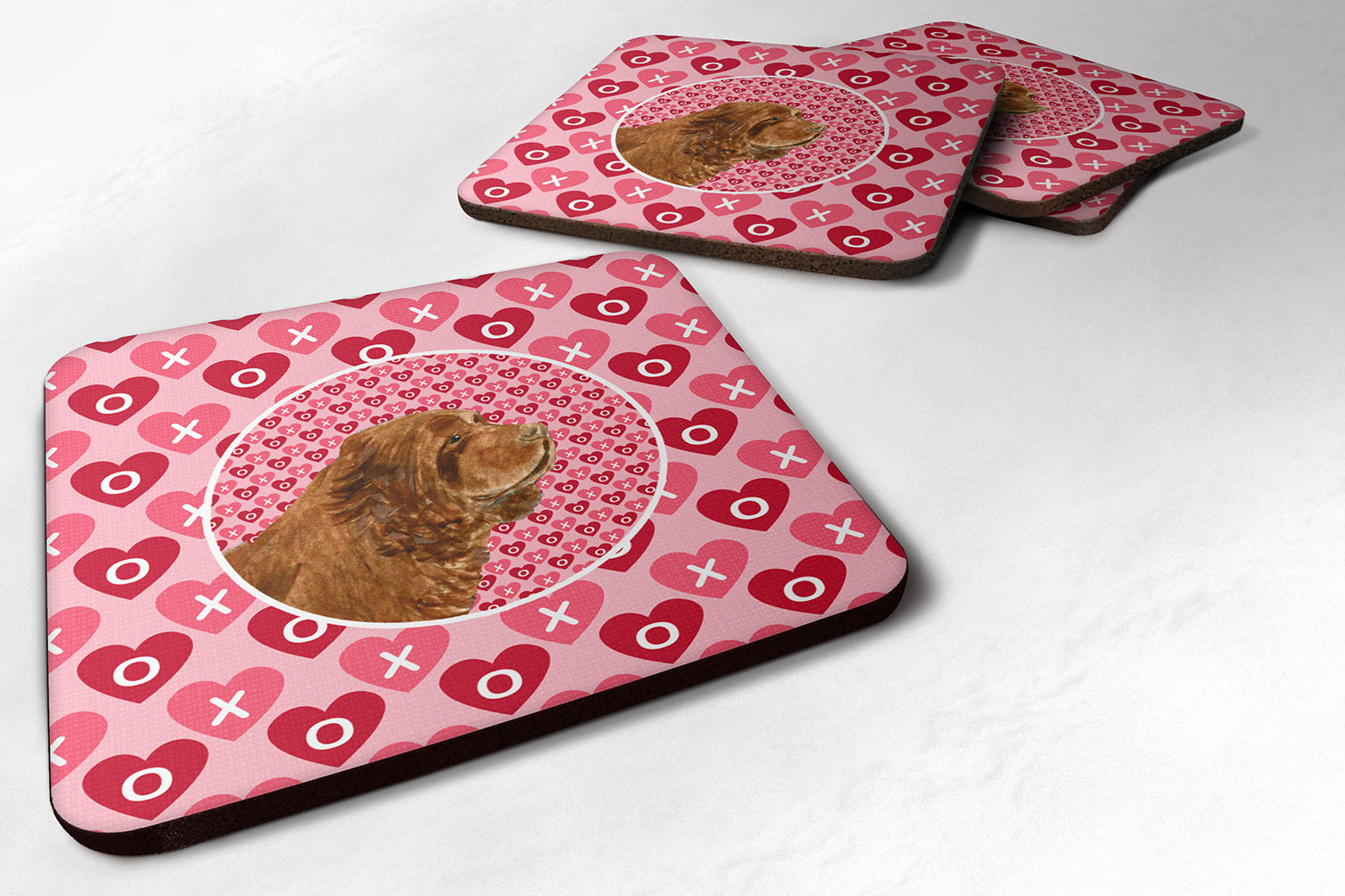 Set of 4 Sussex Spaniel  Foam Coasters - the-store.com