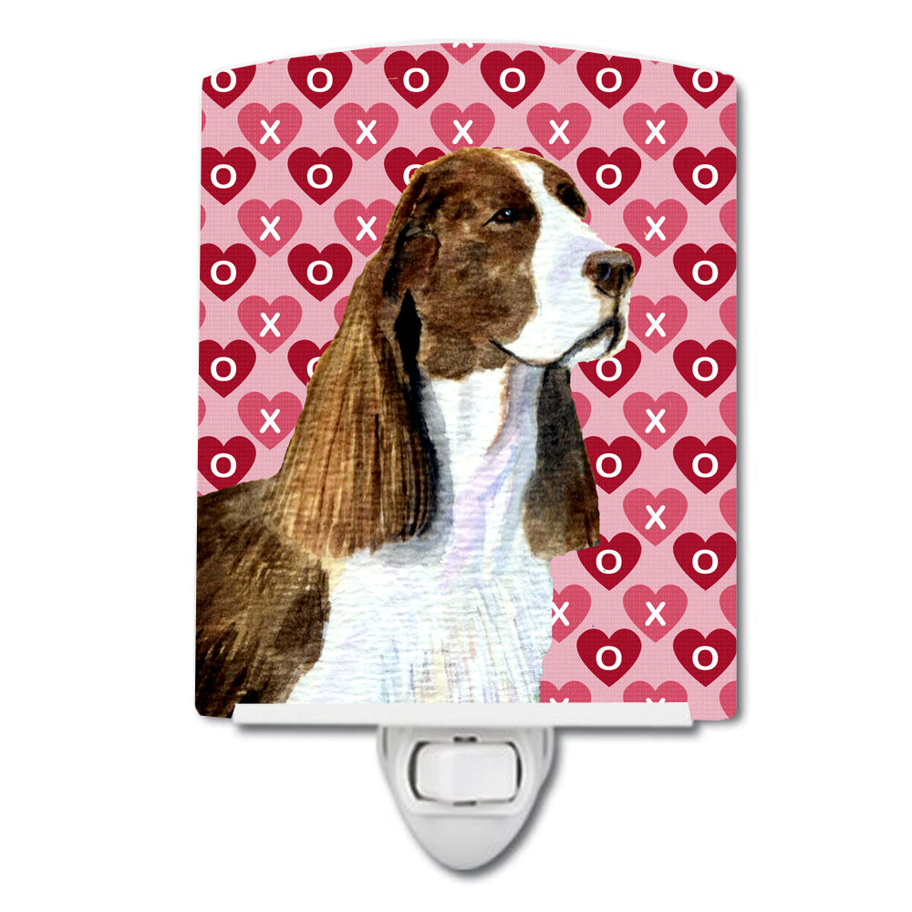 Springer Spaniel Hearts Love Valentine's Day Ceramic Night Light SS4513CNL - the-store.com