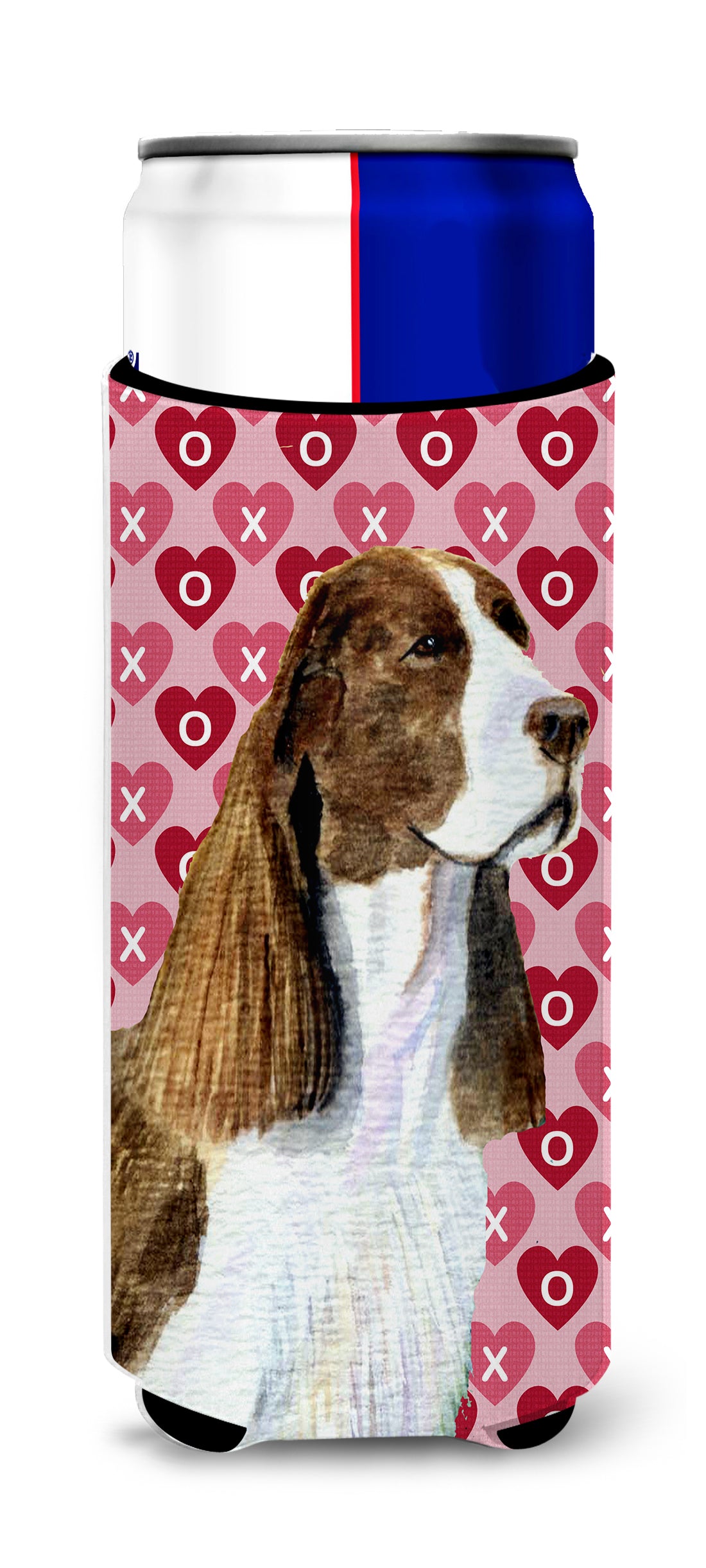 Springer Spaniel Hearts Love Valentine's Day Ultra Beverage Insulators for slim cans SS4513MUK.