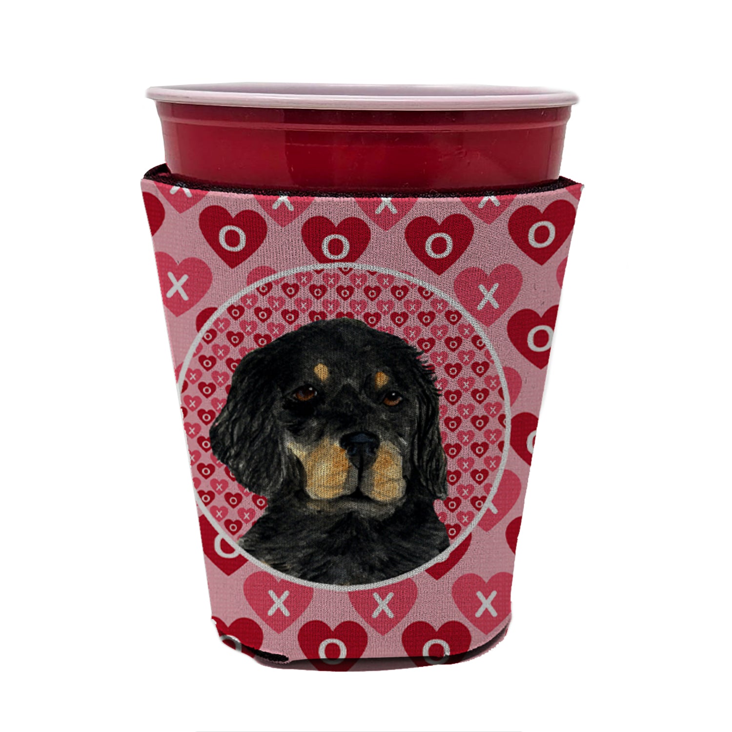 Gordon Setter  Red Cup Beverage Insulator Hugger  the-store.com.