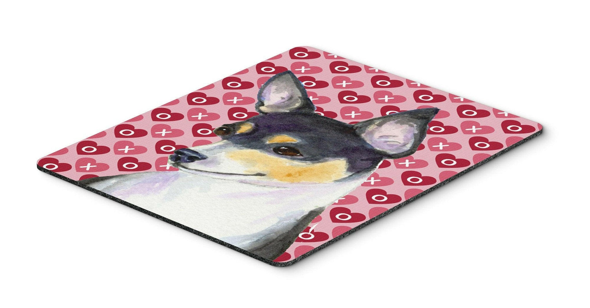 Chihuahua Hearts Love and Valentine's Day Portrait Mouse Pad, Hot Pad or Trivet by Caroline's Treasures