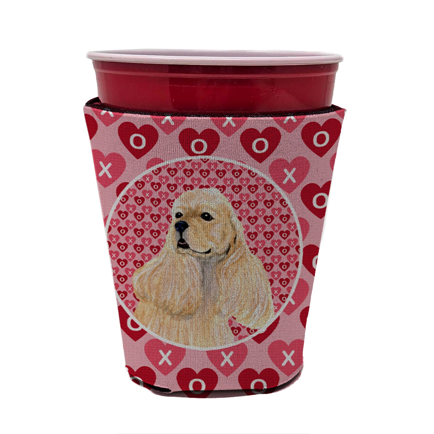 Cocker Spaniel  Red Cup Beverage Insulator Hugger  the-store.com.