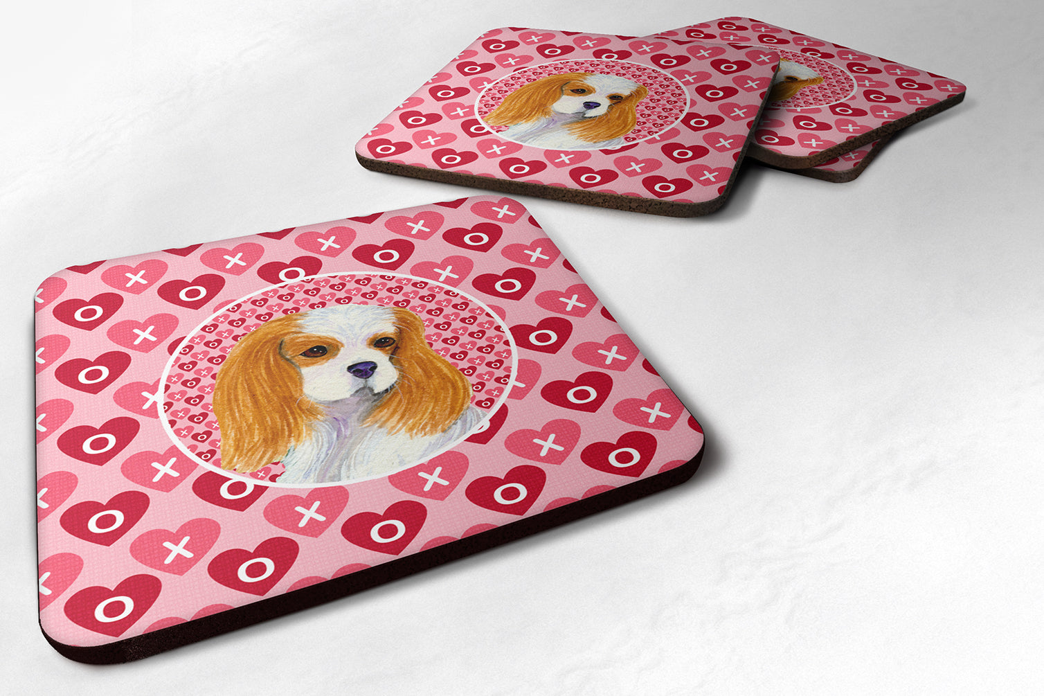 Set of 4 Cavalier Spaniel  Foam Coasters - the-store.com