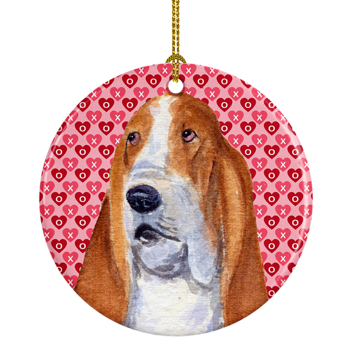 Basset Hound  Ceramic Ornament - the-store.com