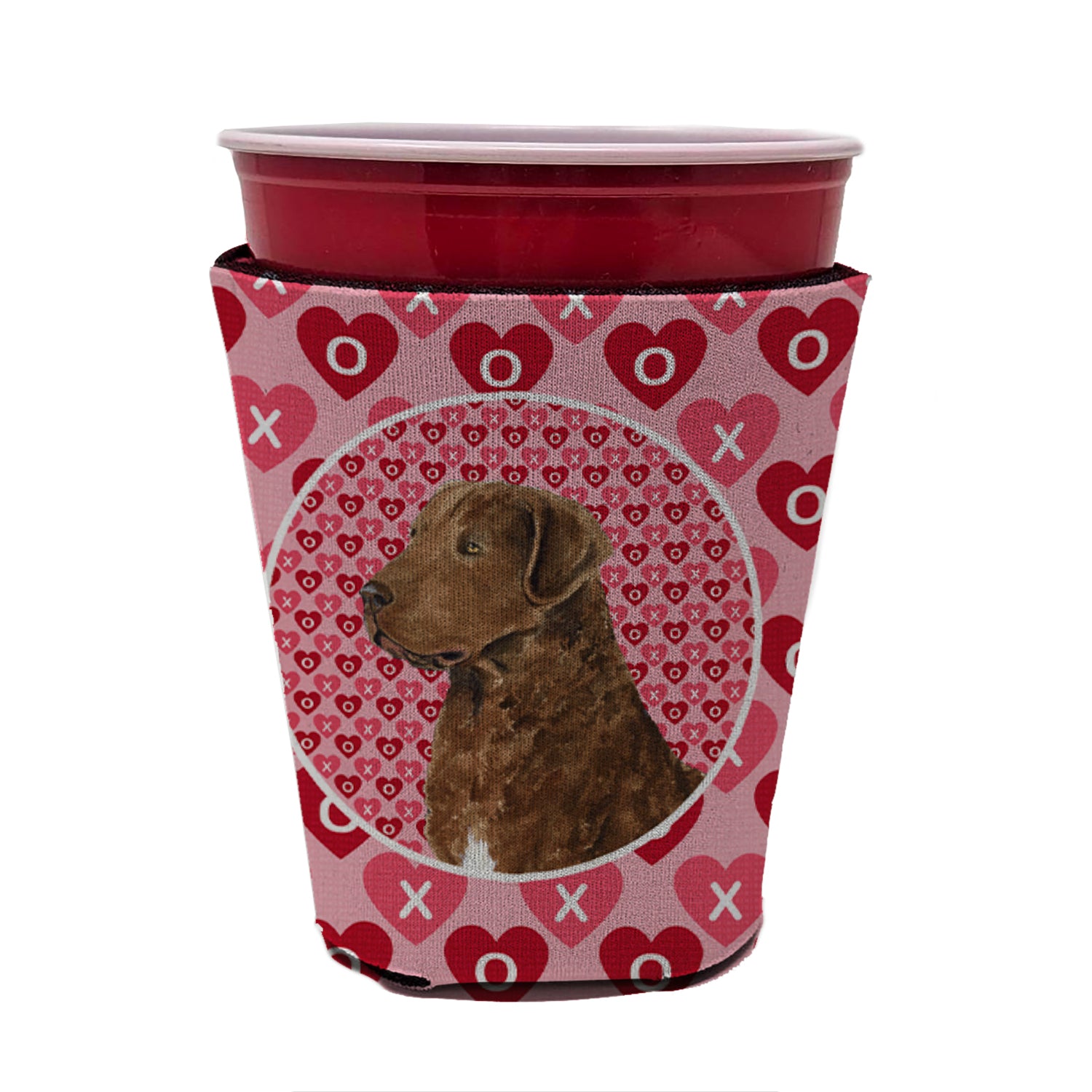 Chesapeake Bay Retriever  Red Cup Beverage Insulator Hugger  the-store.com.