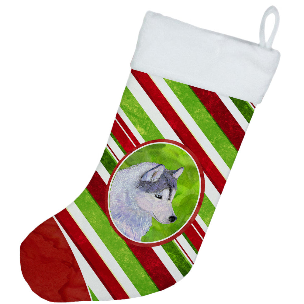 Siberian Husky Winter Snowflakes Christmas Stocking SS4533  the-store.com.