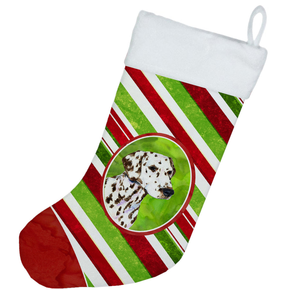 Dalmatian Winter Snowflakes Christmas Stocking SS4538  the-store.com.