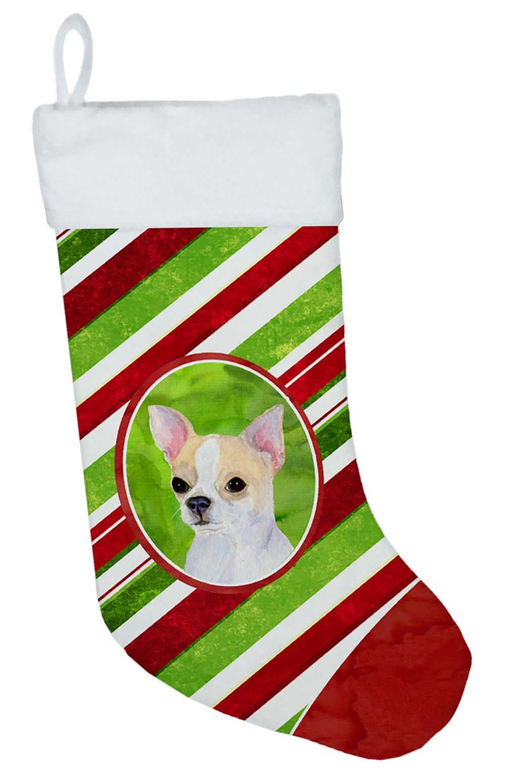 Chihuahua Winter Snowflakes Christmas Stocking SS4543  the-store.com.