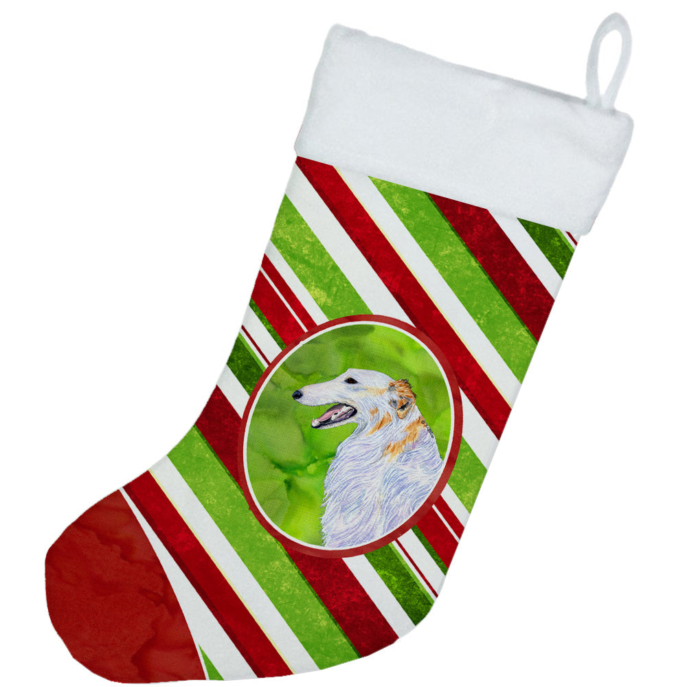 Borzoi Winter Snowflakes Christmas Stocking SS4544  the-store.com.