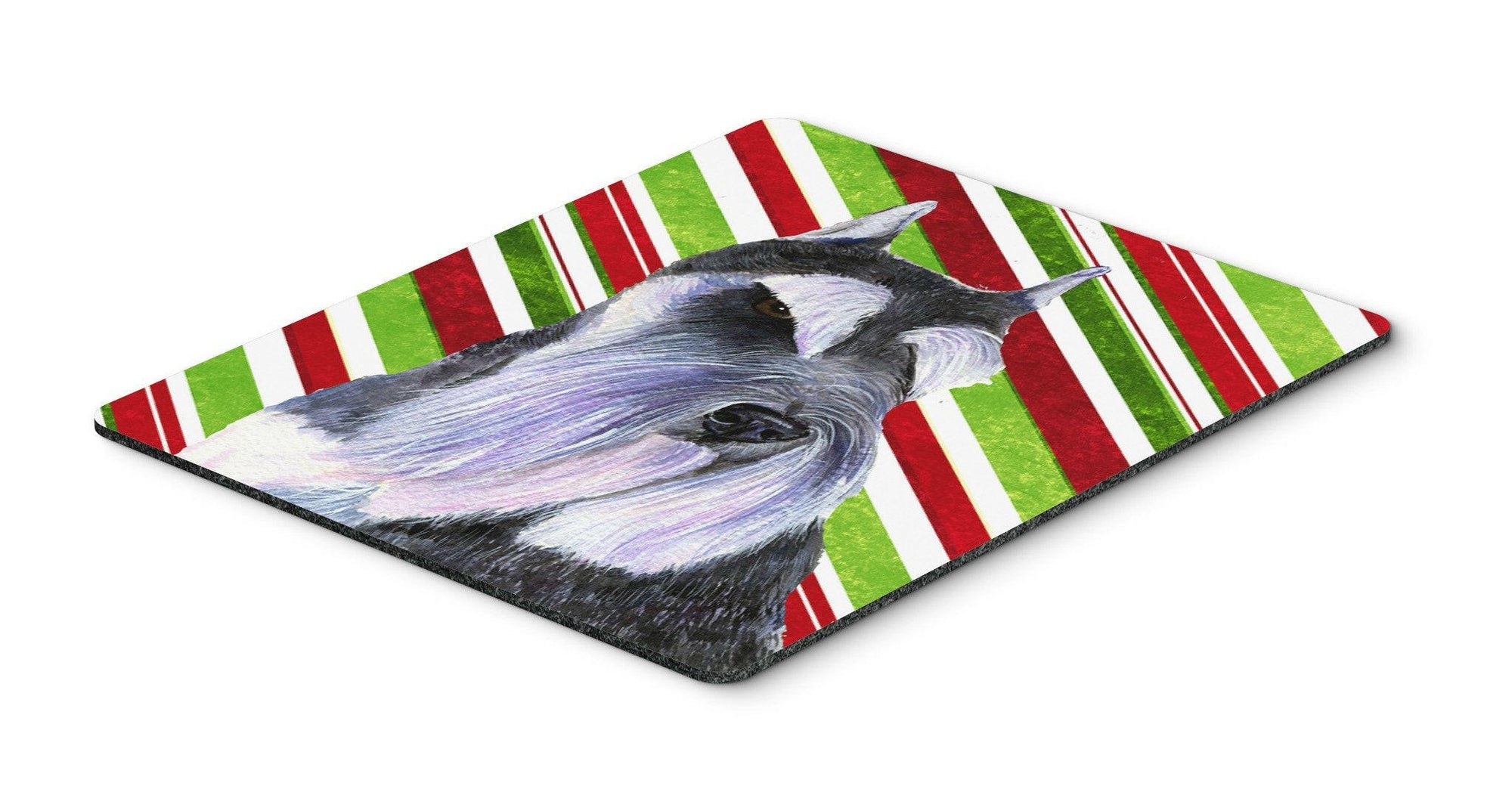 Schnauzer Candy Cane Holiday Christmas Mouse Pad, Hot Pad or Trivet by Caroline's Treasures