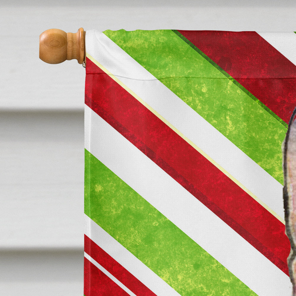 Rat Terrier Candy Cane Holiday Christmas Flag Canvas House Size  the-store.com.