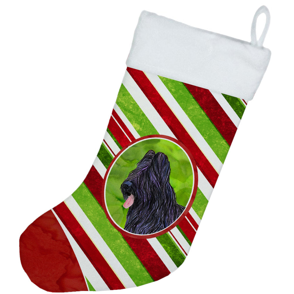 Briard Winter Snowflakes Christmas Stocking SS4558  the-store.com.