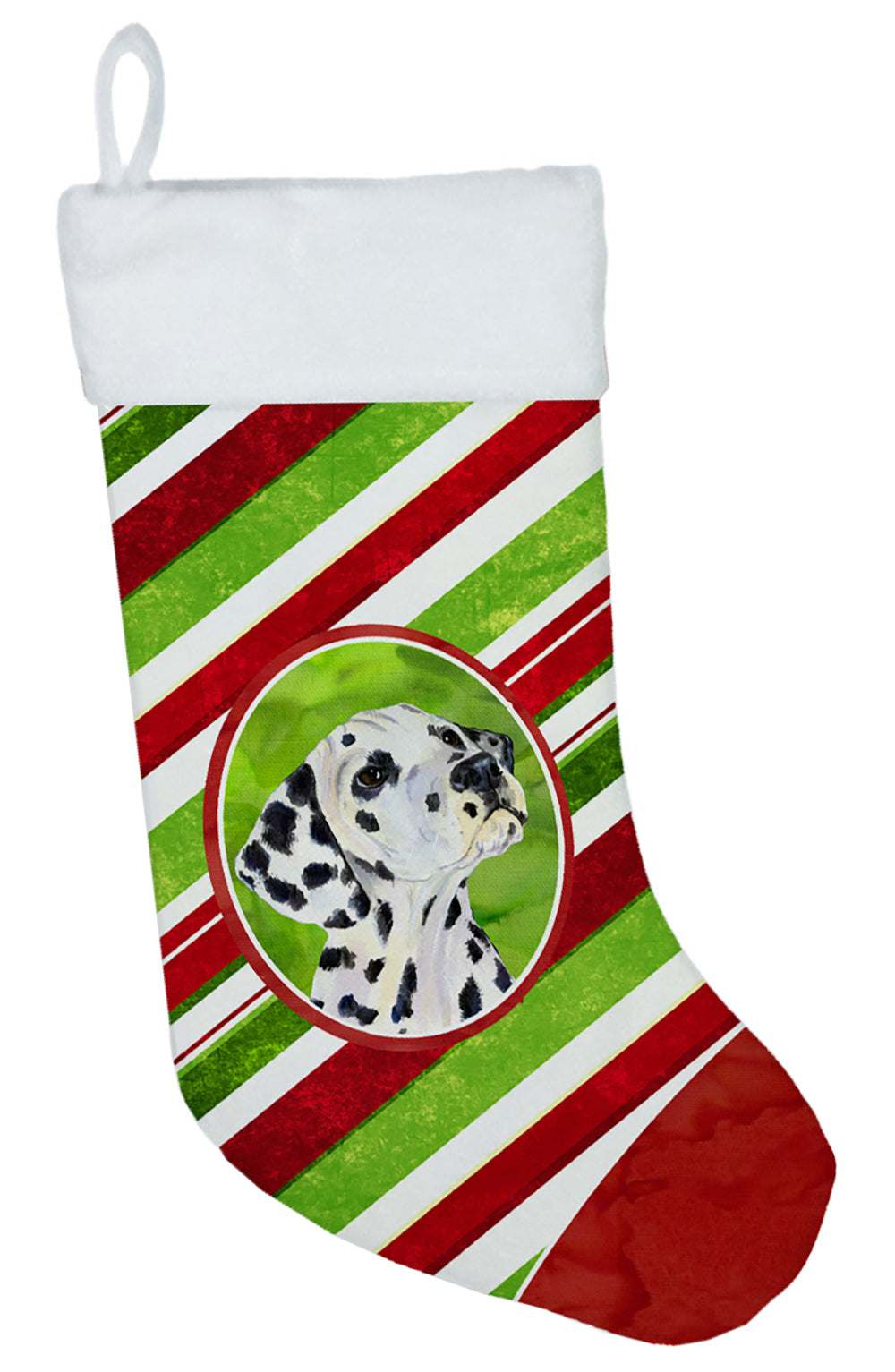 Dalmatian Winter Snowflakes Christmas Stocking SS4561  the-store.com.