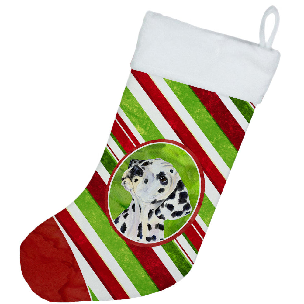 Dalmatian Winter Snowflakes Christmas Stocking SS4561  the-store.com.