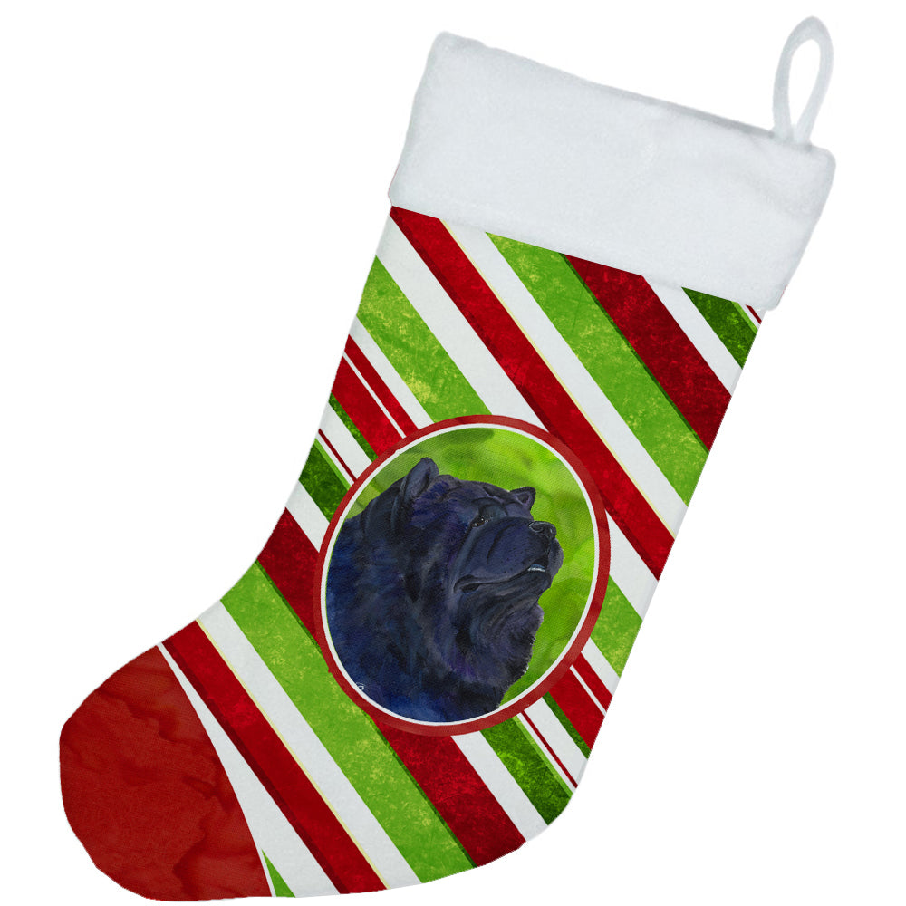 Chow Chow Winter Snowflakes Christmas Stocking SS4570  the-store.com.