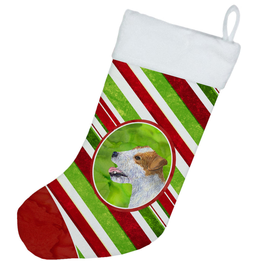 Jack Russell Terrier Winter Snowflakes Christmas Stocking SS4573  the-store.com.