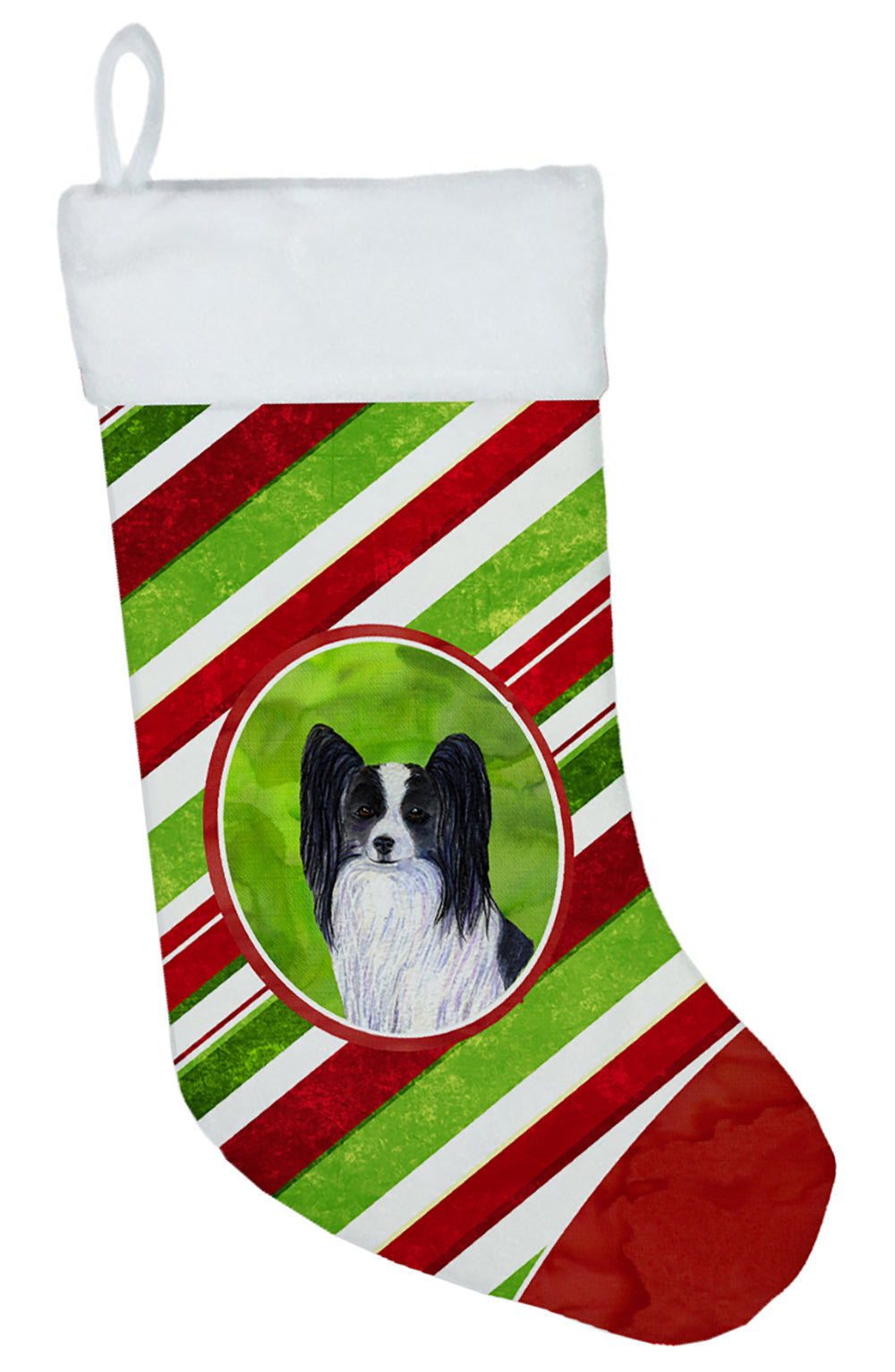 Papillon Winter Snowflakes Christmas Stocking SS4574  the-store.com.