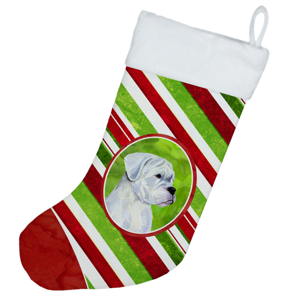 Boxer Candy Cane Christmas Stocking SS4578  the-store.com.