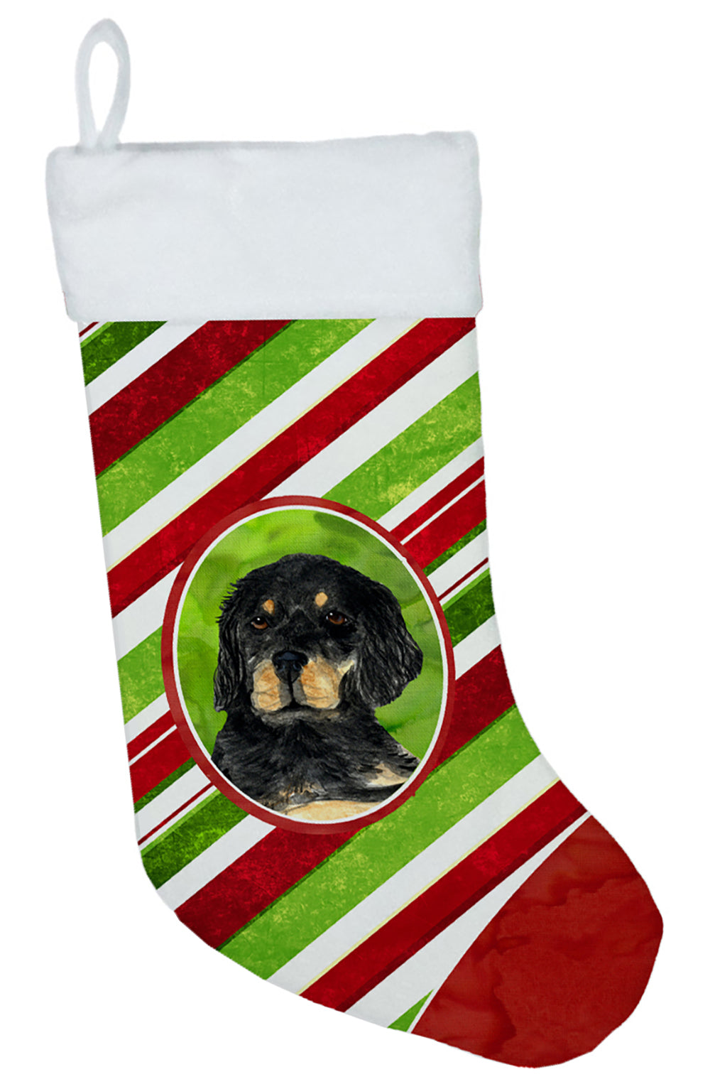 Gordon Setter Winter Snowflakes Christmas Stocking SS4584  the-store.com.