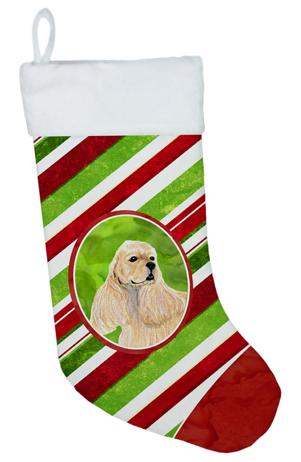 Cocker Spaniel Winter Snowflakes Christmas Stocking SS4591  the-store.com.