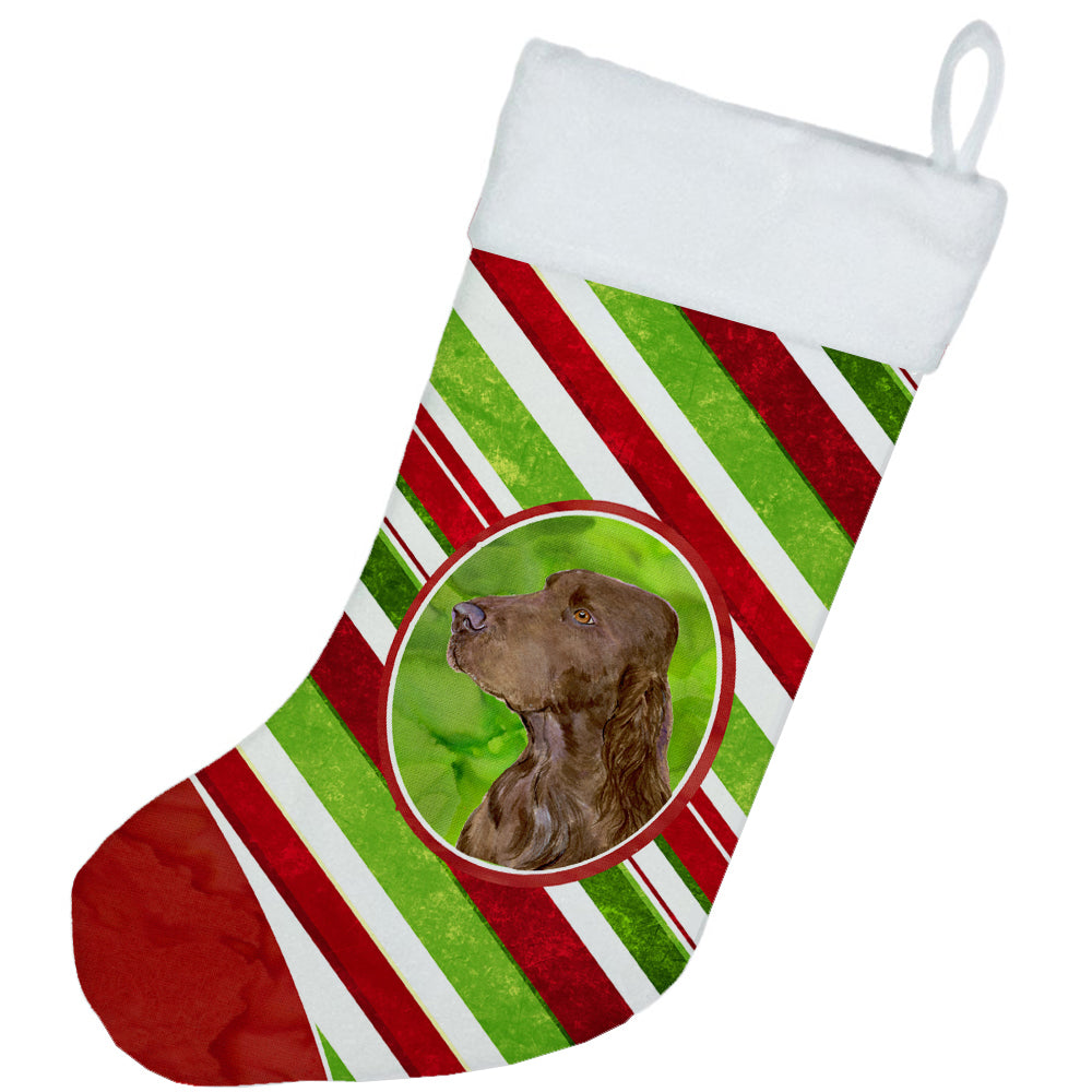 Field Spaniel Winter Snowflakes Christmas Stocking SS4594  the-store.com.