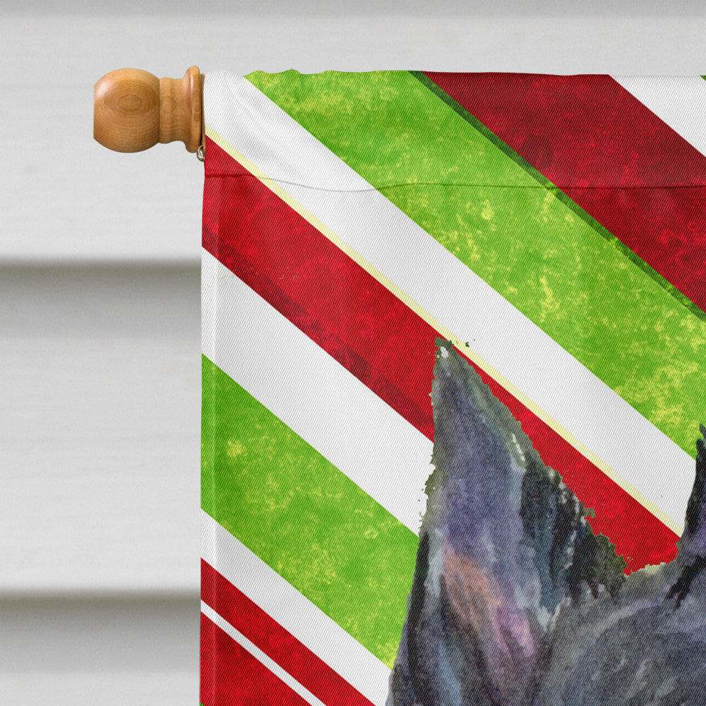 Scottish Terrier Candy Cane Holiday Christmas Flag Canvas House Size  the-store.com.