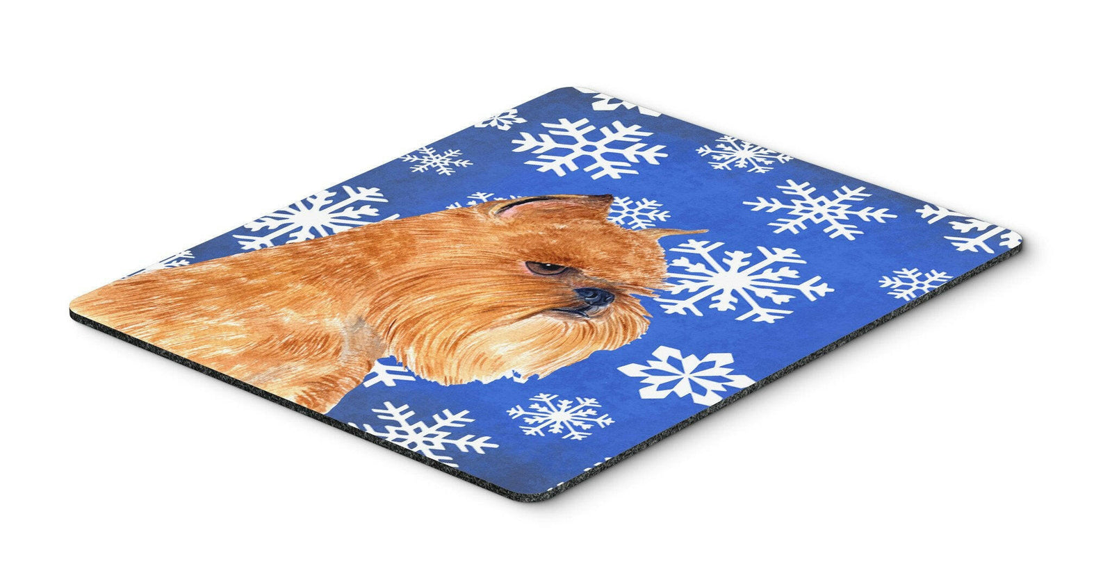 Brussels Griffon Winter Snowflakes Holiday Mouse Pad, Hot Pad or Trivet by Caroline's Treasures