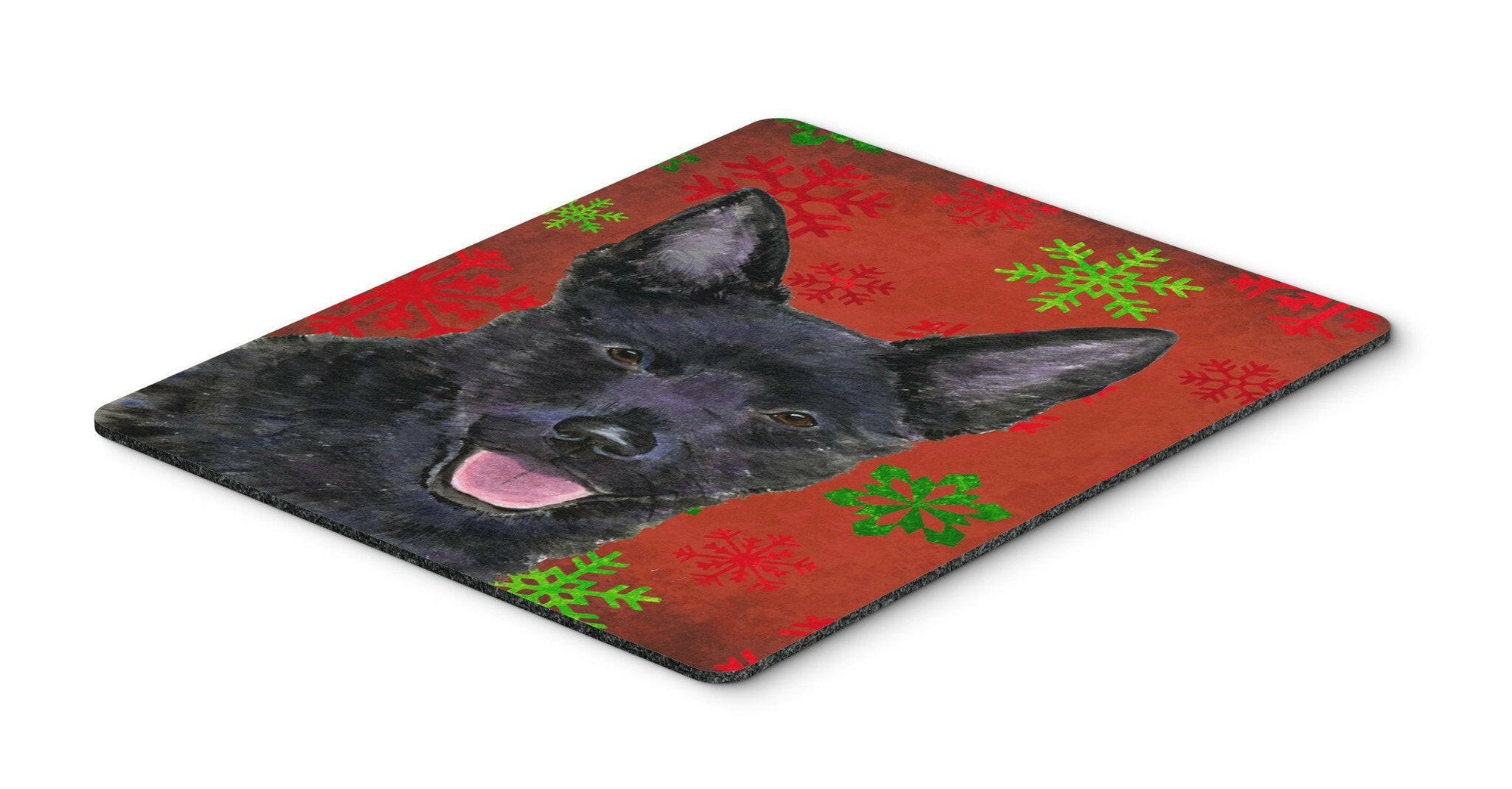 Australian Kelpie Snowflakes Holiday Christmas Mouse Pad, Hot Pad or Trivet by Caroline's Treasures