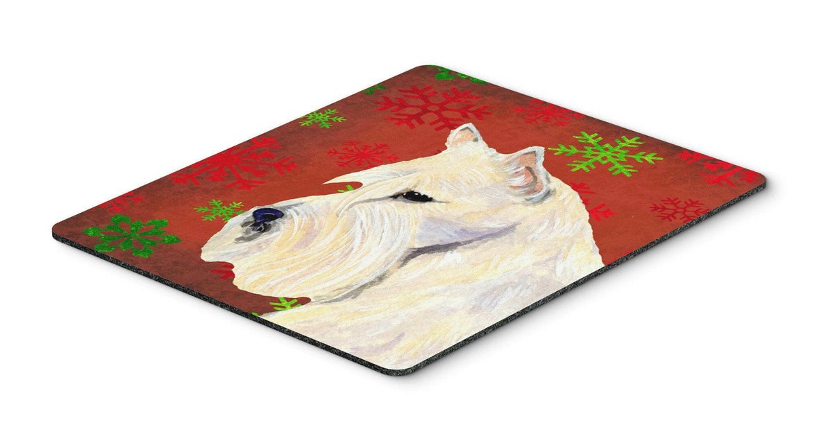 Scottish Terrier  Snowflakes Christmas Mouse Pad, Hot Pad or Trivet by Caroline&#39;s Treasures