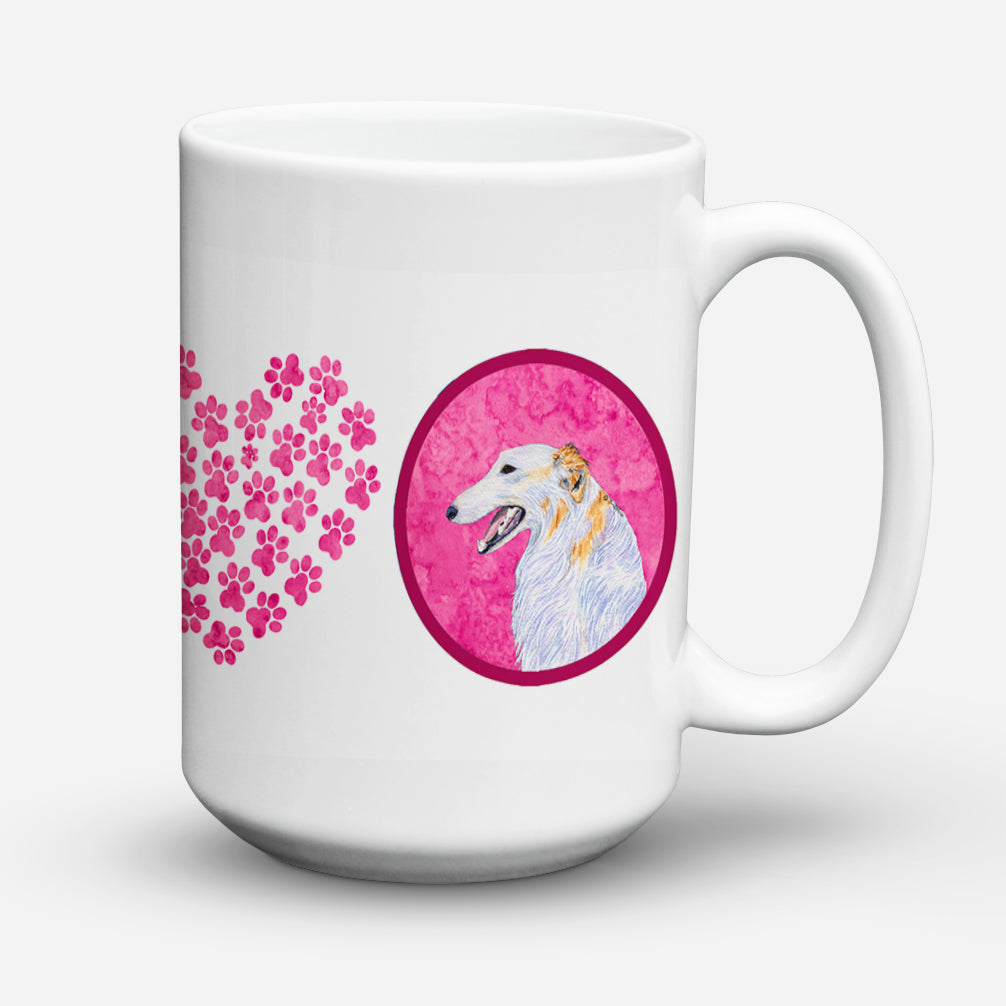 Borzoi  Dishwasher Safe Microwavable Ceramic Coffee Mug 15 ounce SS4751  the-store.com.