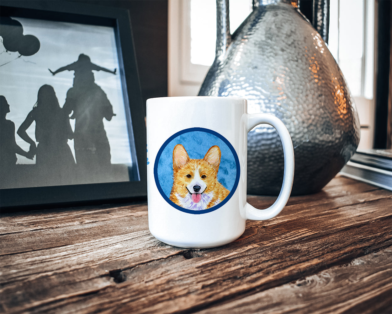 Corgi  Dishwasher Safe Microwavable Ceramic Coffee Mug 15 ounce SS4762  the-store.com.