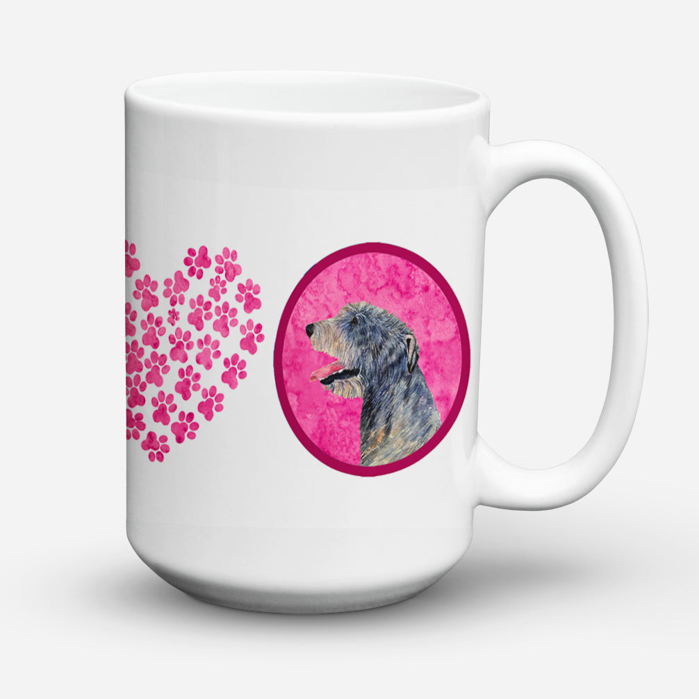 Irish Wolfhound  Dishwasher Safe Microwavable Ceramic Coffee Mug 15 ounce SS4782  the-store.com.