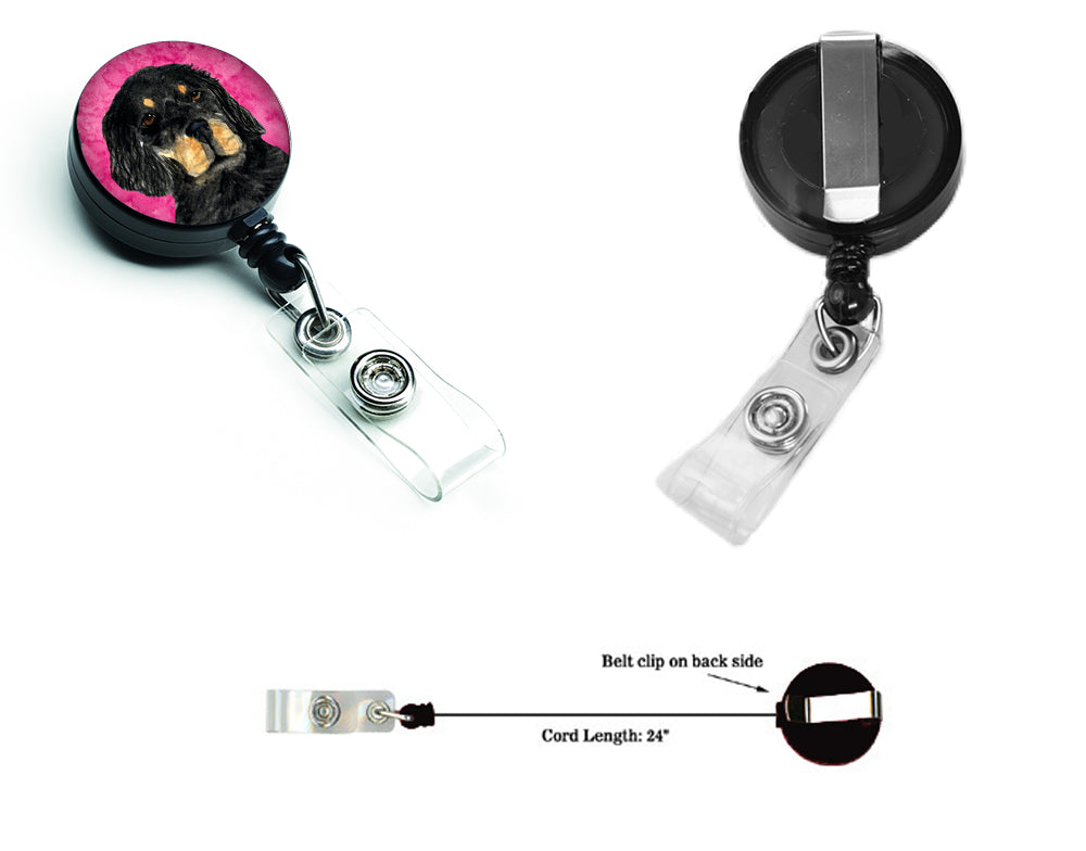 Gordon Setter  Retractable Badge Reel or ID Holder with Clip SS4791.