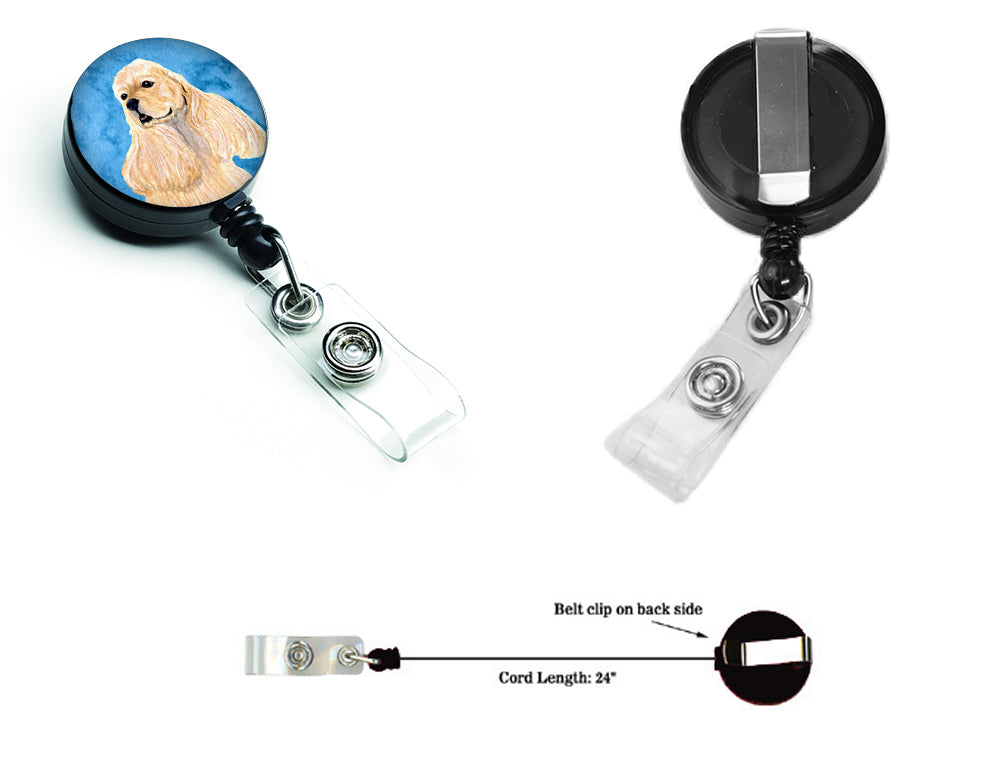 Cocker Spaniel  Retractable Badge Reel or ID Holder with Clip SS4798.