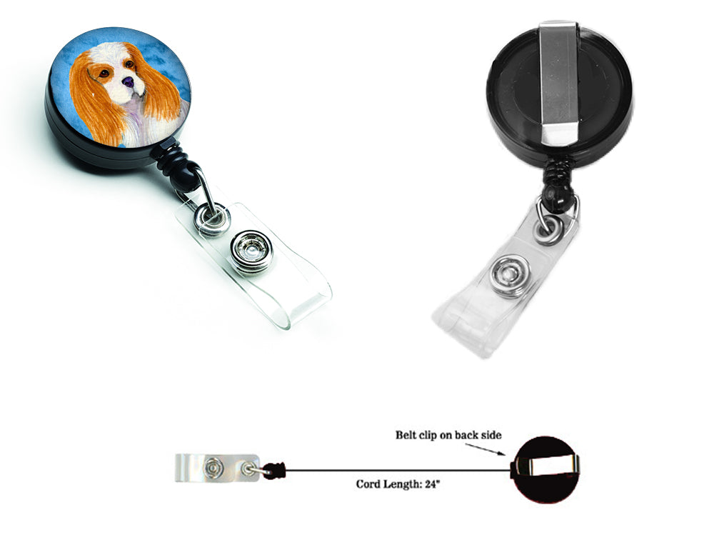 Cavalier Spaniel  Retractable Badge Reel or ID Holder with Clip SS4803.